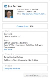 LinkedIn Quick Overview Widget (JPG)