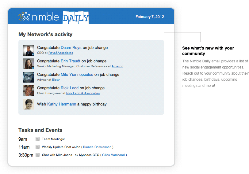 The Nimble Social Daily Email