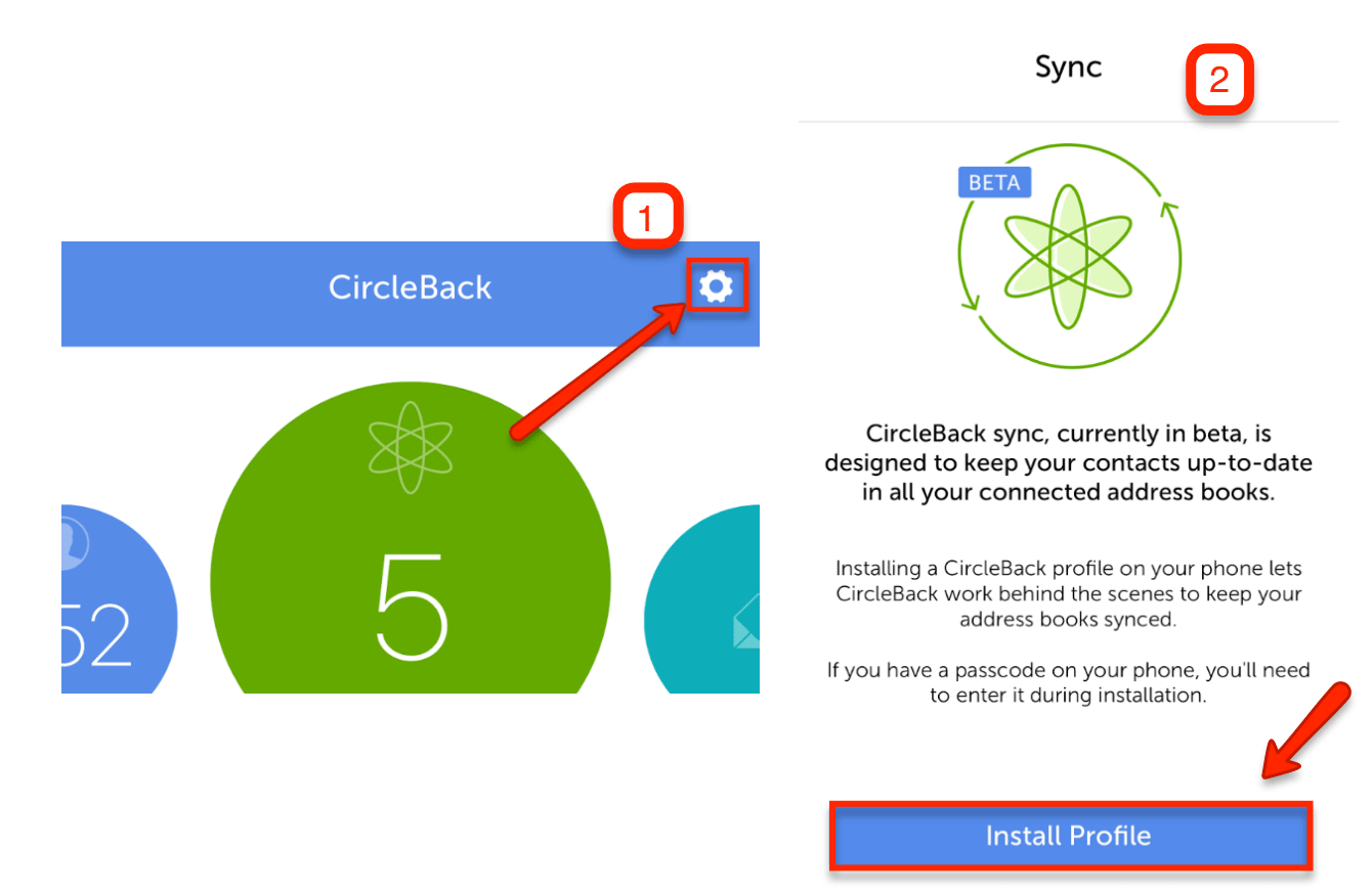 Install Profile CircleBack