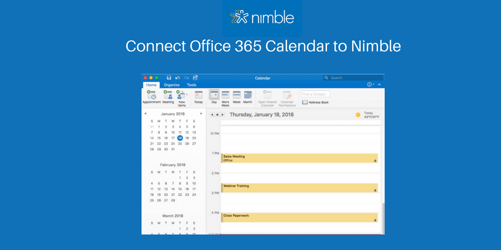Nimble Connects Microsoft Office
