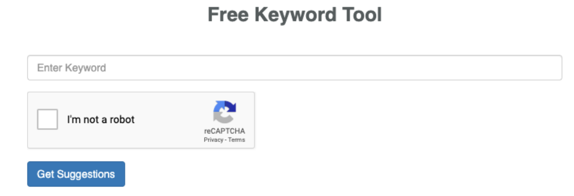 free keyword tool 