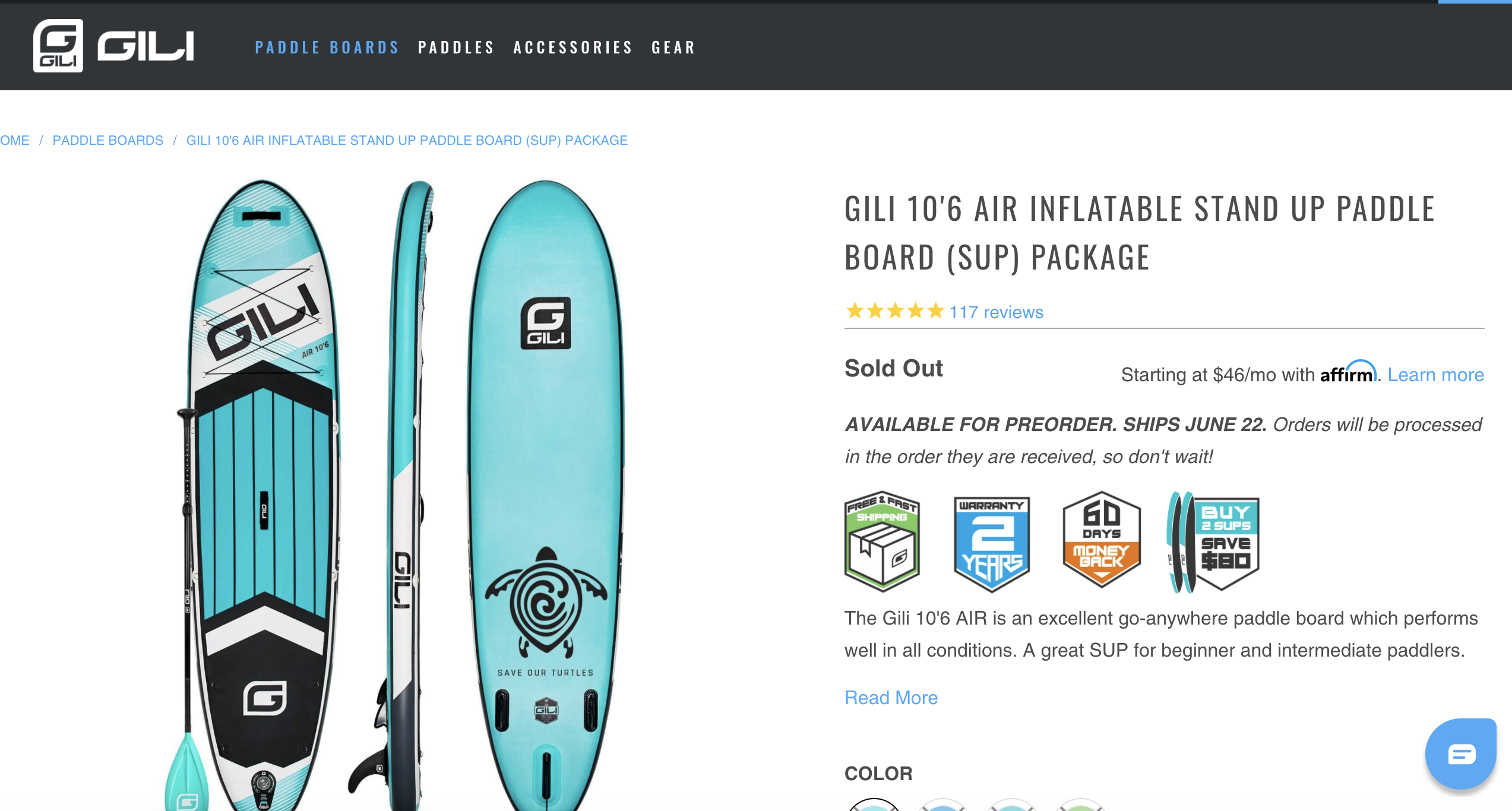 gili stand up paddle boards