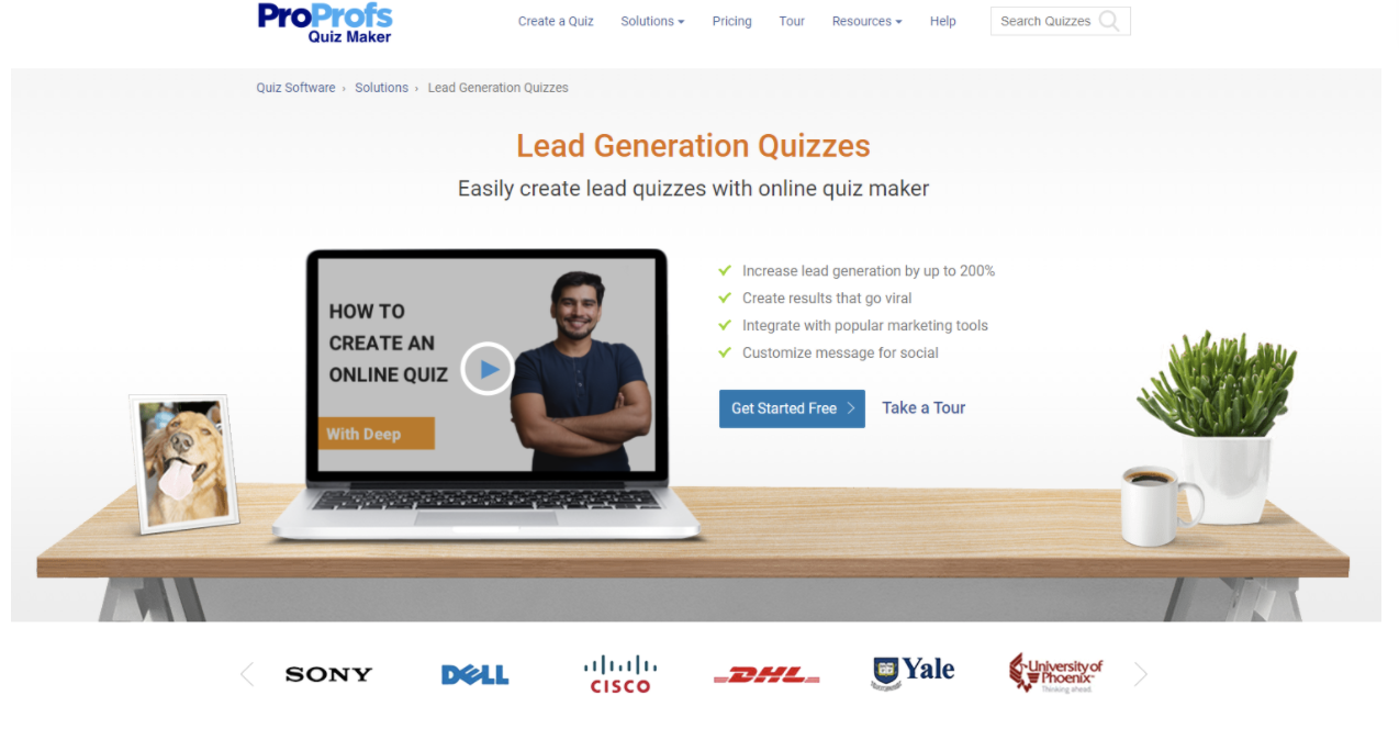 lead generation quiz