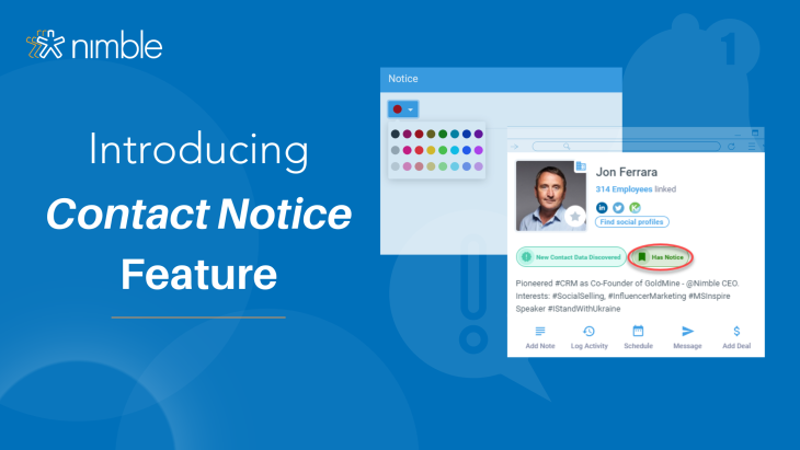 Contact Notice Feature