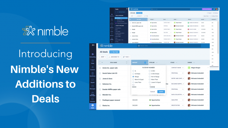 Nimble New Additions to Deals