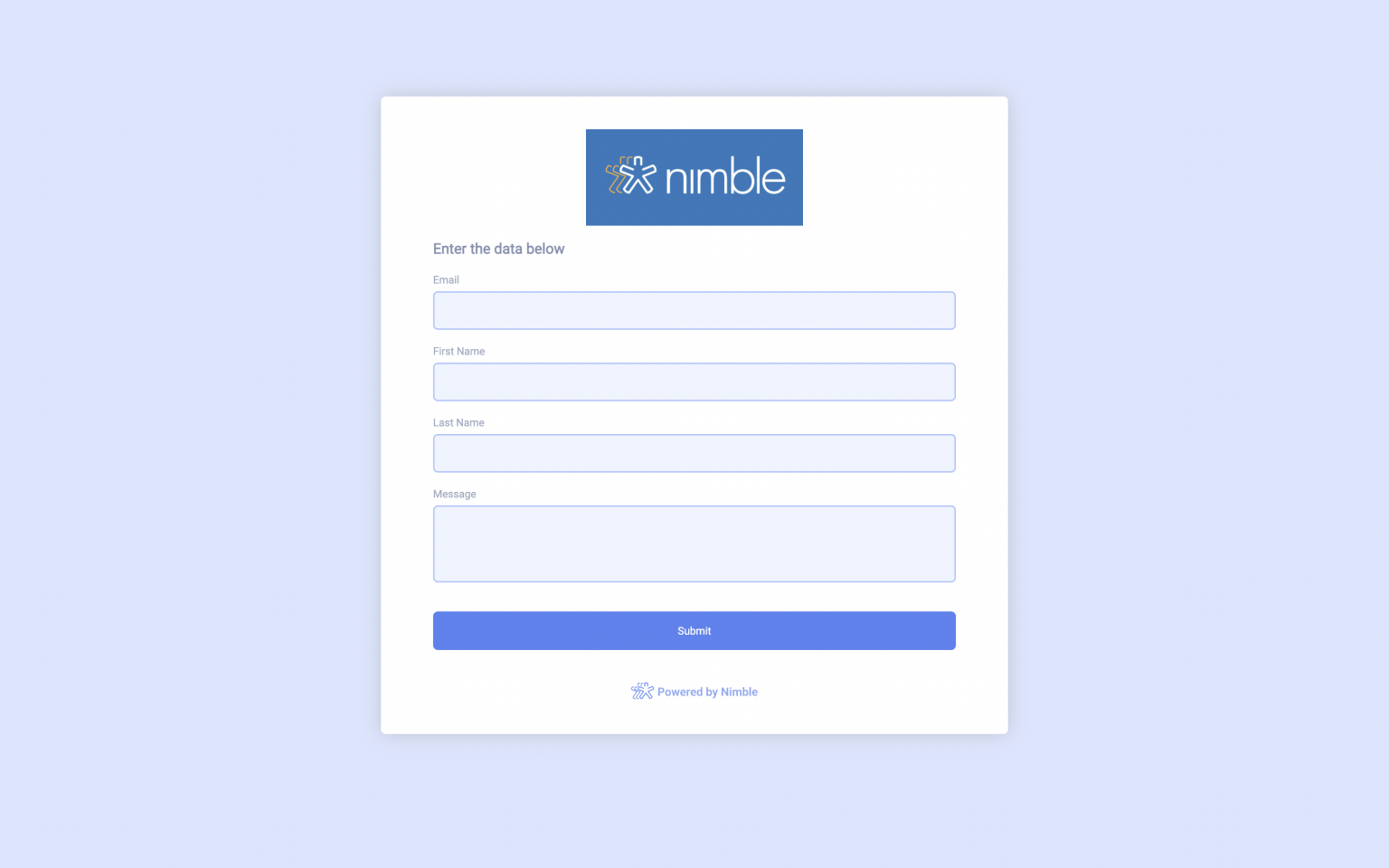 Nimble's Web Forms