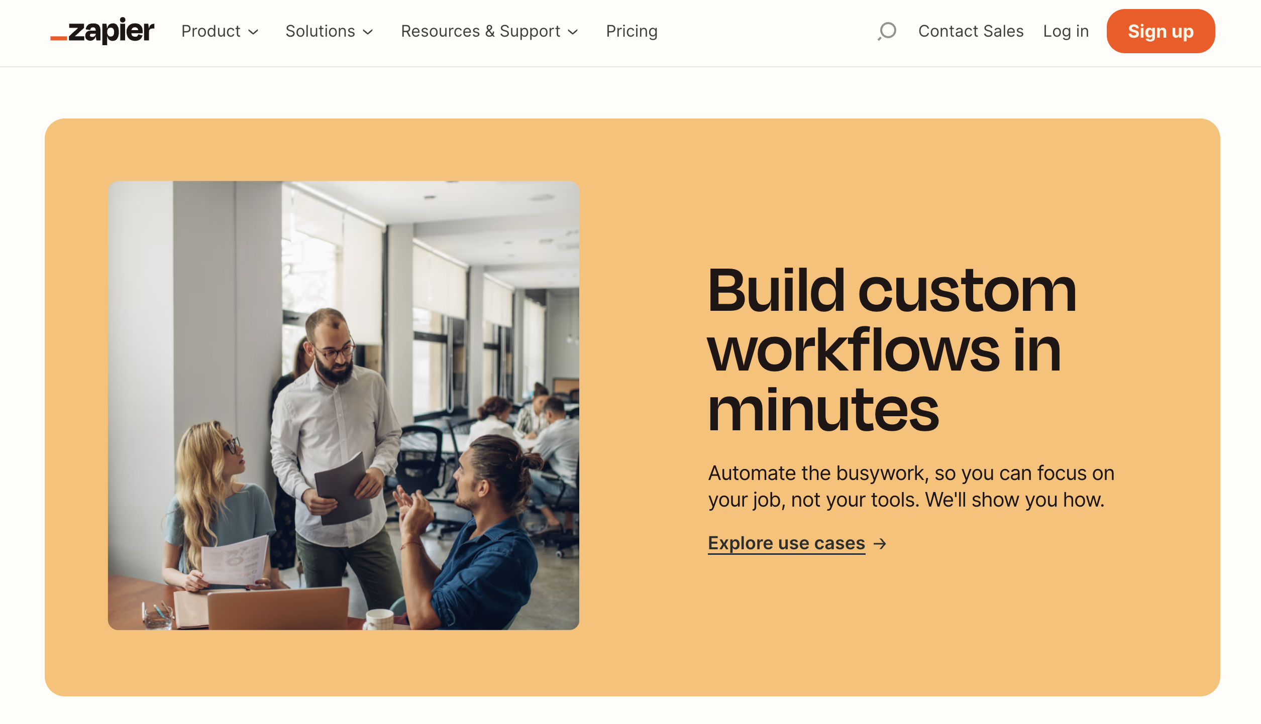 Zapier build custom workflows