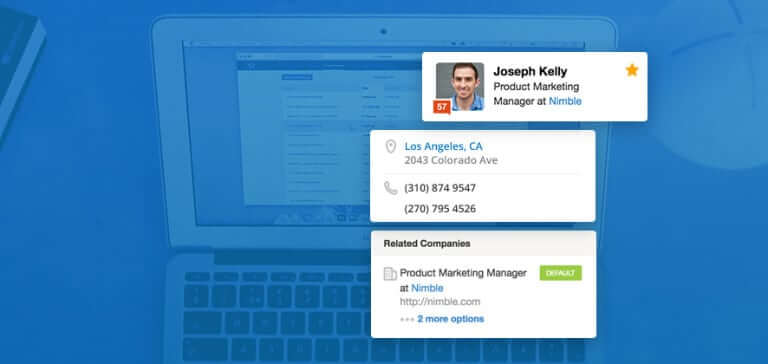 Nimble Launches Smart Contacts App With Insights on People and Companies for Browsers and Email Inbox