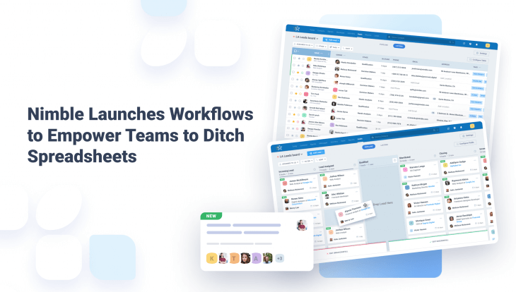 Nimble Launches Workflows to Empower Small Businesses to Stop Using Spreadsheets for Contact Management