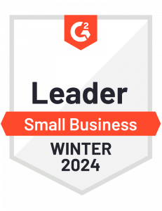 Nimble is a Leader in Small-Business CRM on G2 - Winter 2024